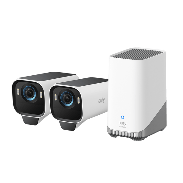 eufyCam S3 Pro 2 Camera Set, 4K Wireless Solar Outdoor Surveillance Camera - Eufy iraq