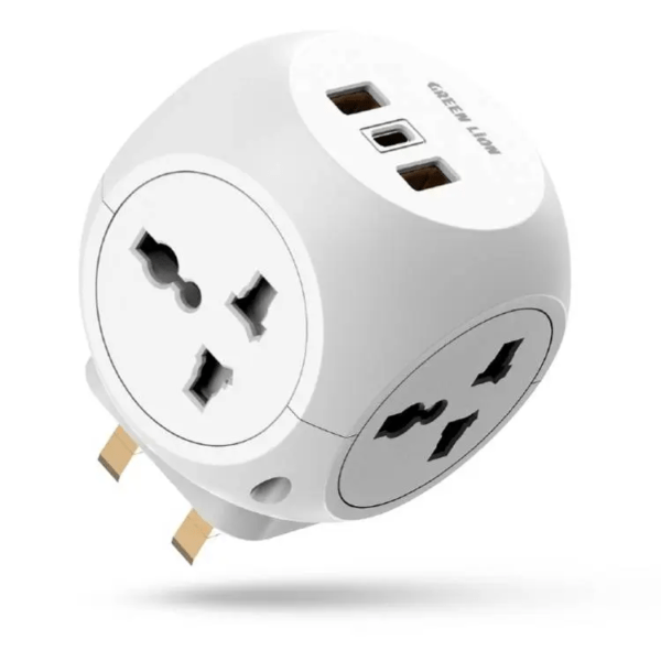 Green Lion Multi Port Travel Adapter White - Eufy iraq