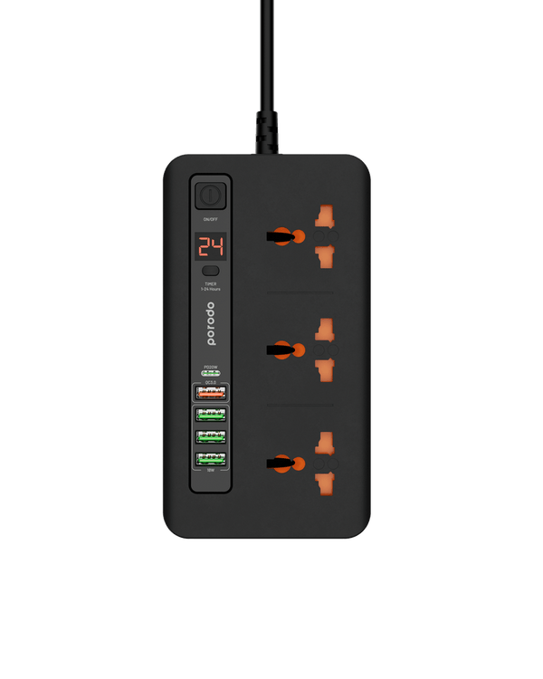 Porodo Multi - Port Power HUB 4 USB - A/USB - C Ultimate Home & Office Kit 2M - Eufy iraq